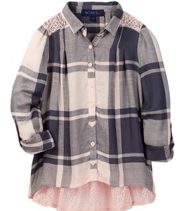 Plaid with lace